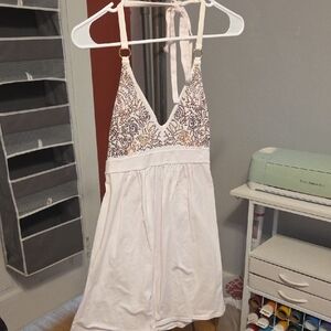 Victoria's Secret White and Pink Lace Dress